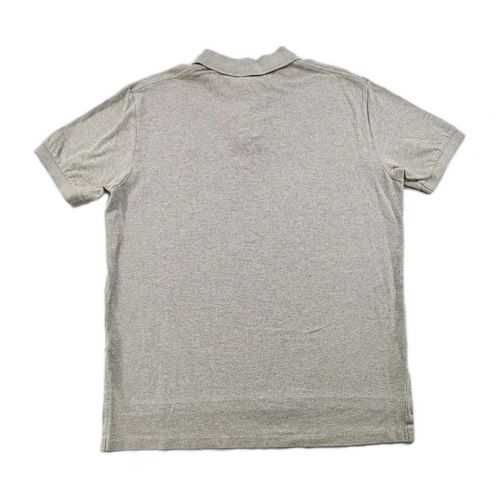 Polo Ralph Lauren Men's Large Tan Khaki Brown Pony Marled Polo Golf Shirt‎